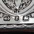1898 British antique sterling silver double door card case 83g Charles Chesterman
